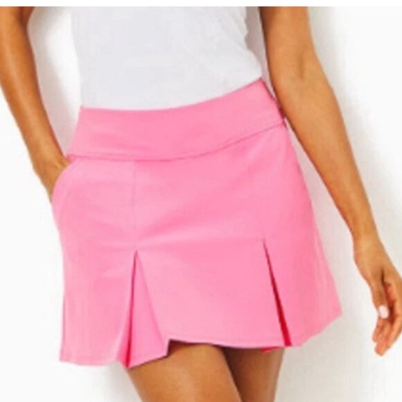 Lilly Pulitzer Size 10 Luxletic Shasta Skort Confetti Pink - Picture 2 of 5